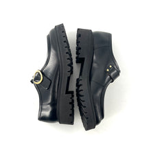 Load image into Gallery viewer, Derby DOLORES en Cuir Noir