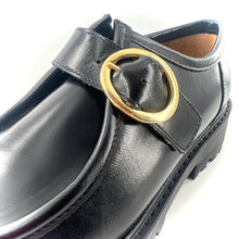 Load image into Gallery viewer, Derby DOLORES en Cuir Noir