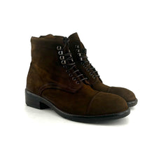 Load image into Gallery viewer, Chaussure Lacets Montante en Daim Corteccia