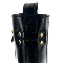 Load image into Gallery viewer, Boots Semelle Crantée JOYCE en Cuir Glacé Noir