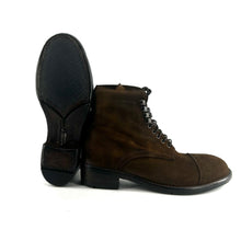 Load image into Gallery viewer, Chaussure Lacets Montante en Daim Corteccia