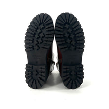 Load image into Gallery viewer, Boots Semelle Crantée JOYCE en Cuir Glacé Whisky