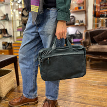 Charger l'image dans la galerie, Astucieux Cartable Sac à Dos en Cuir Vert