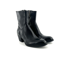 Load image into Gallery viewer, Boots Tiag Talon Trotteur en Cuir Noir