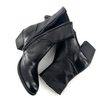 Load image into Gallery viewer, Boots Tiag Talon Trotteur en Cuir Noir