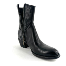 Load image into Gallery viewer, Boots Tiag Talon Trotteur en Cuir Noir
