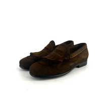 Load image into Gallery viewer, Mocassin Frangé en Daim Lavé Corteccia