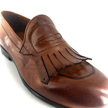 Charger l'image dans la galerie, Mocassin Frangé en Cuir Lavé Cognac