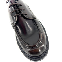 Charger l'image dans la galerie, Derby en Cuir Bicolore Glacé Marron / Bordeaux