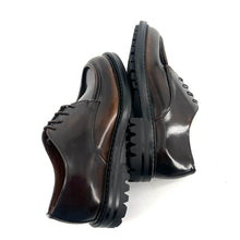 Charger l'image dans la galerie, Derby en Cuir Bicolore Glacé Marron / Bordeaux