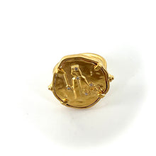 Charger l'image dans la galerie, Bague THÉMIS en Plaqué Or et Zirconiums Blancs