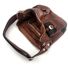 Charger l'image dans la galerie, Sac ROBIN en Cuir et Toile Caramel