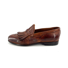 Load image into Gallery viewer, Mocassin Frangé en Cuir Camel
