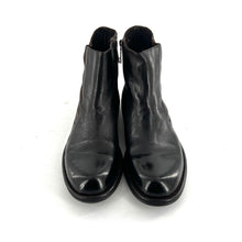 Load image into Gallery viewer, Boots Zippé Intérieur en Cuir Cognac Veiné