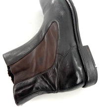 Load image into Gallery viewer, Boots Zippé Intérieur en Cuir Cognac Veiné