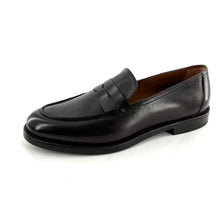 Load image into Gallery viewer, Mocassin en Cuir Marron Foncé