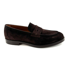 Load image into Gallery viewer, Mocassin en Daim Marron Foncé