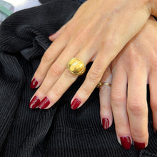 Load image into Gallery viewer, Bague GIDA en Plaqué Or et Zirconiums Noirs