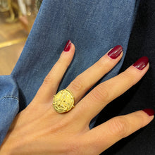 Charger l'image dans la galerie, Bague THÉMIS en Plaqué Or et Zirconiums Blancs