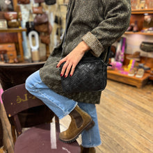 Charger l'image dans la galerie, Sac Bandoulière en Cuir Tressé Noir