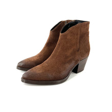 Load image into Gallery viewer, Boots Tiag Talon Trotteur Double Zip en Daim Marron