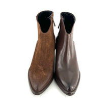 Load image into Gallery viewer, Boots Tiag Talon Trotteur Double Zip en Daim Marron
