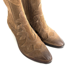 Load image into Gallery viewer, Boots Tiag Élastiqué en Daim Taupe