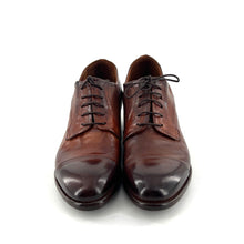 Load image into Gallery viewer, Derby en Cuir Camel