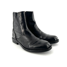 Load image into Gallery viewer, Boots Zippé Intérieur en Cuir Noir