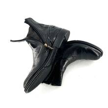 Load image into Gallery viewer, Boots Zippé Intérieur en Cuir Noir
