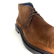 Load image into Gallery viewer, Chaussure Lacets Semi-Montante en Daim Marron