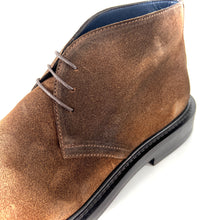 Load image into Gallery viewer, Chaussure Lacets Semi-Montante en Daim Marron