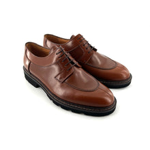 Charger l'image dans la galerie, Derby Semelle Épaisse en Cuir Camel