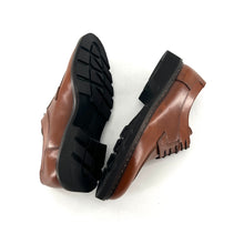 Charger l'image dans la galerie, Derby Semelle Épaisse en Cuir Camel