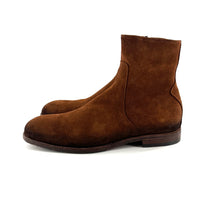 Charger l'image dans la galerie, Boots Zippé Intérieur en Daim Cognac