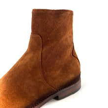 Charger l'image dans la galerie, Boots Zippé Intérieur en Daim Cognac