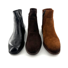 Charger l'image dans la galerie, Boots Zippé Intérieur en Daim Marron Foncé