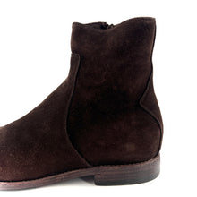 Charger l'image dans la galerie, Boots Zippé Intérieur en Daim Marron Foncé