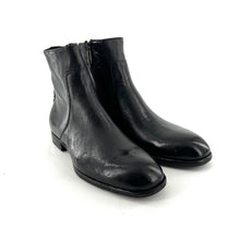 Charger l'image dans la galerie, Boots Zippé Intérieur en Cuir Noir