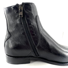 Charger l'image dans la galerie, Boots Zippé Intérieur en Cuir Noir