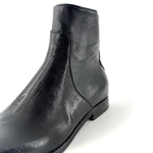 Charger l'image dans la galerie, Boots Zippé Intérieur en Cuir Noir