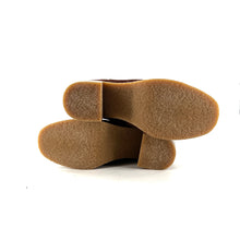 Charger l'image dans la galerie, Boots Zippé Intérieur Talon Trotteur Semelle Crêpe en Daim Cognac