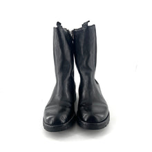 Charger l'image dans la galerie, Boots Tige Haute et Ajustée en Cuir Noir