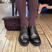 Load image into Gallery viewer, Derby en Cuir Patiné Ébano