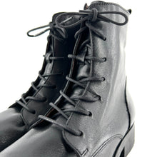 Load image into Gallery viewer, Chaussure Lacets Montante en Cuir Noir