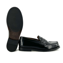 Load image into Gallery viewer, Mocassin en Cuir Noir