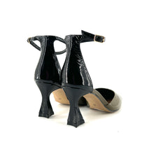 Load image into Gallery viewer, Escarpin en Cuir Glacé Kaki et Noir