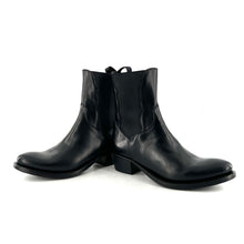 Charger l'image dans la galerie, Boots Tiag Élastiqué en Cuir Noir