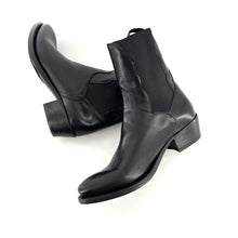 Charger l'image dans la galerie, Boots Tiag Élastiqué en Cuir Noir
