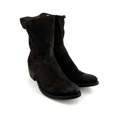 Charger l'image dans la galerie, Boots Tiag Zippé Intérieur Tige Haute en Daim Marron